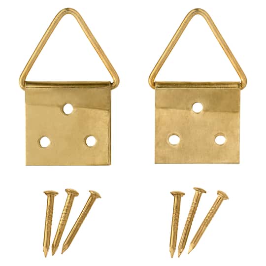 Brass Triangle Ring Hanger, 2ct. by Studio D&#xE9;cor&#xAE;